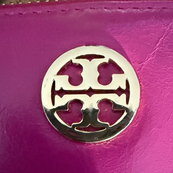 Tory Burch Hot Pink Zipper Wallet - Picture 2 of 5